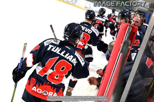 2019-11-16 Valpellice Bulldogs-Hockey Milano Bears 1795 Squadra